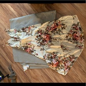 Lightweight Floral Open Back Dress